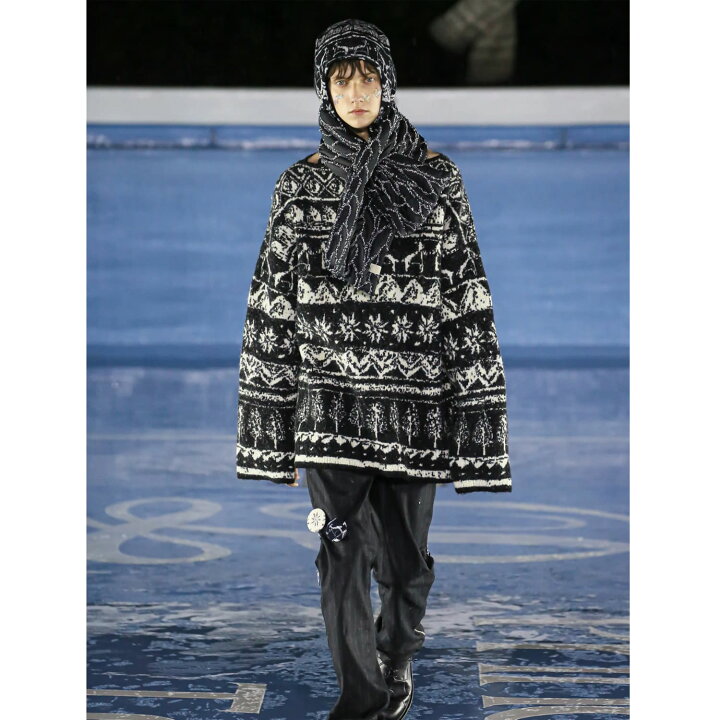 楽天市場】SHINYAKOZUKA | PICTURESQUE FAIR ISLE (BLACK) ウール 