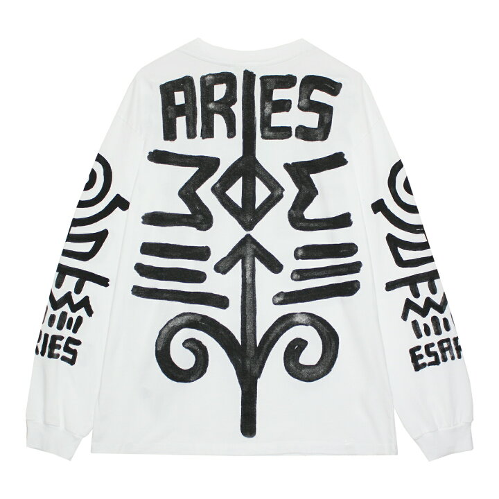 楽天市場】ARIES (アリーズ アリエス) BODYPAINT LS TEE (WHITE/BLACK 