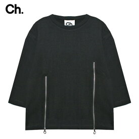 [最大90%OFF SALE] CHAPTER (チャプター) LIAM SWEATSHIRT (BLACK) [七分袖 スウェットシャツ トレーナー クルーネック ジップ ブランド メンズ レディース ユニセックス] [ブラック]