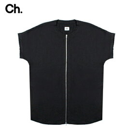 CHAPTER (チャプター) ALTER WOVEN SHIRT (BLACK) [ジップアップ Tシャツ シャツ カットソー メンズ レディース ユニセックス] [ブラック]