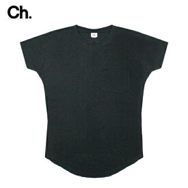 CHAPTER (チャプター) YURI POCKET DISTRESSED T-SHIRT (BLACK) [Tシャツ カットソー メンズ レディース ユニセックス] [ブラック]