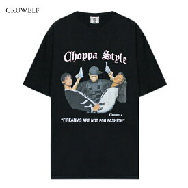 [最大90%OFF SALE] CRUWELF (クルーウェルフ) CHOPPA STYLE TEE (BLACK) [CHOPPA Tシャツ カットソー ヒップホップ ラップ ロゴ グラフィック ブランド メンズ レディース ユニセックス] [ブラック]