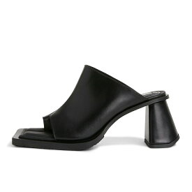 [最大90%OFF SALE] EYTYS (エイティーズ エイティス) NAOMI HEELS (BLACK) [ナオミ ミュール サンダル ハイヒール スクエアトゥ レザー ブランド メンズ レディース ユニセックス] [ブラック]