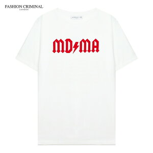 FASHION CRIMINAL LONDON | AVENTURA RED TEE (WHITE/RED) MDMA T�V���c ���S �O���t�B�b�N �v�����g �g�b�v�X �����Y �z���C�g ���b�h