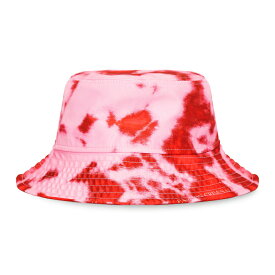 [最大90%OFF SALE] FASHION CRIMINAL LONDON (ファッション クリミナル ロンドン) MASCOTTE PINK BUCKET HAT (PINK/RED) [バケットハット ナイロン タイダイ マーブル 帽子 ブランド メンズ レディース ユニセックス] [ピンク/レッド]
