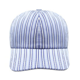 HARMONY (ハーモニー) ARNAUD CAP (DOUBLE BLUE STRIPED) [無地 6パネルキャップ プレーン メンズ レディース ユニセックス] [ブルー ストライプ]