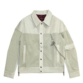 HOMME BOY (オム ボーイ) MOD. 2A CONTRAST TRUCKER JACKET (BEIGE) [トラッカージャケット アウター レザー ブランド メンズ レディース ユニセックス] [ベージュ]