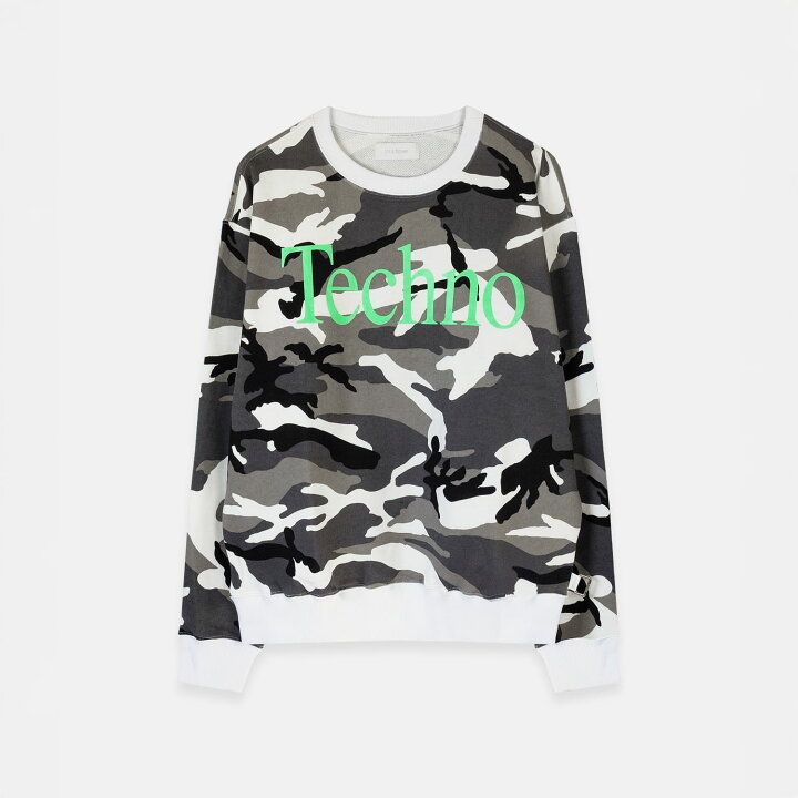 楽天市場】ICE & TECHNO | TECHNO CAMO SWEATSHIRT (WHITE) クルー 