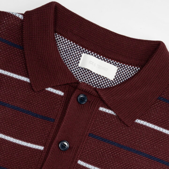 楽天市場】ICE & TECHNO | TECHNO LOGOTYPE GAME KNIT (BURGUNDY) 長袖 
