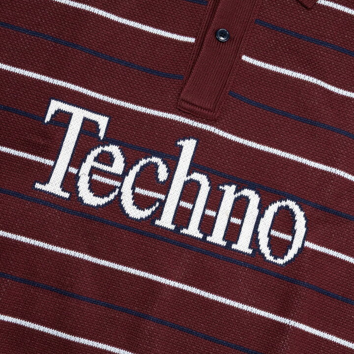 楽天市場】ICE & TECHNO | TECHNO LOGOTYPE GAME KNIT (BURGUNDY) 長袖 