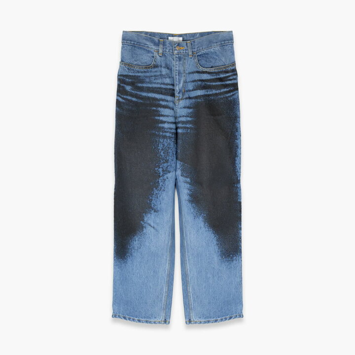 楽天市場】ICE & TECHNO | PRINTED WHISKER DENIM (BLUE) デニムパンツ 