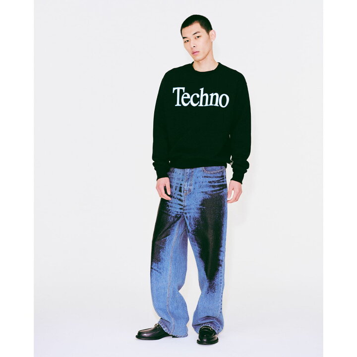 楽天市場】ICE & TECHNO | PRINTED WHISKER DENIM (BLUE) デニムパンツ 