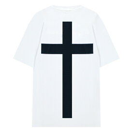 [最大90%OFF SALE] JALIL PERAZA (ジャリル ペレザ) CROSS TEE (WHITE) [十字架 JAY-Z KANYE WEST VIRGIL ABLOH Tシャツ クロス ヒップホップ ラップ ジェイジー カニエウエスト ヴァージルアブロー メンズ レディース ユニセックス][ホワイト]