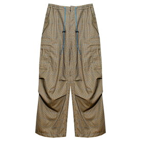 [最大90%OFF SALE] LANDLORD NEW YORK (ランドロード) BAGGY SUIT PANTS (CHECK) [カーゴパンツ バギー ワイド ミリタリー メンズ レディース ユニセックス] [チェック]