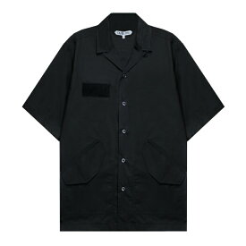 [最大90%OFF SALE] LANDLORD NEW YORK (ランドロード) CWU-45 SHORT SLEEVE SHIRT (BLACK) [開襟 半袖 オープンカラー シャツ ミリタリー メンズ レディース ユニセックス] [ブラック]