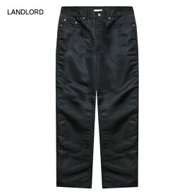 LANDLORD NEW YORK (ランドロード) LL NYLON DENIM PANTS (BLACK) [ナイロンパンツ ジーンズ メンズ レディース ユニセックス] [ブラック]