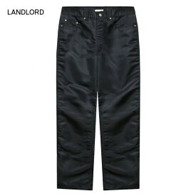 [最大90%OFF SALE] LANDLORD NEW YORK (ランドロード) LL NYLON DENIM PANTS (BLACK) [ナイロンパンツ ジーンズ メンズ レディース ユニセックス] [ブラック]