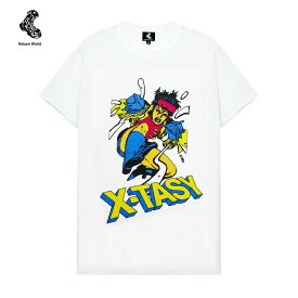 NATURE WORLD (ネイチャー ワールド) X-TASY TEE (WHITE) [Tシャツ カットソー ロゴ グラフィック ブランド メンズ レディース ユニセックス] [ホワイト]