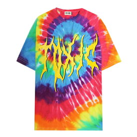 [最大90%OFF SALE] NINETY-TWO (ナインティ ツー) TOXIC TIEDYE T-SHIRT (YELLOW) [Tシャツ カットソー タイダイ ロゴ メンズ レディース ユニセックス] [イエロー]