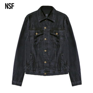 NSF CLOTHING | ADAM DENIM JACKET (BLACK) �g���b�J�[�W���P�b�g �f�j���W���P�b�g G�W���� �_���[�W���H �A�E�^�[ �����Y �u���b�N