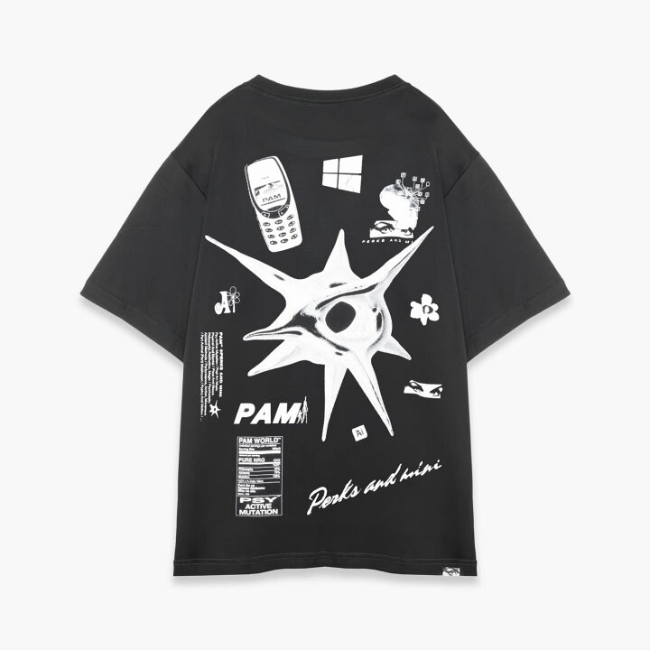 楽天市場】P.A.M. / PERKS AND MINI | SS TEE - MONTAGE (BLACK) PAM 