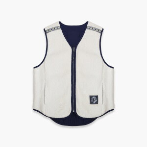 P.A.M. / PERKS AND MINI | ENCHANT REVERSIBLE VEST (NAVY / PELICAN) PAM �p�� ���o�[�V�u���x�X�g �t���[�X �L���e�B���O �A�E�^�[ �l�C�r�[