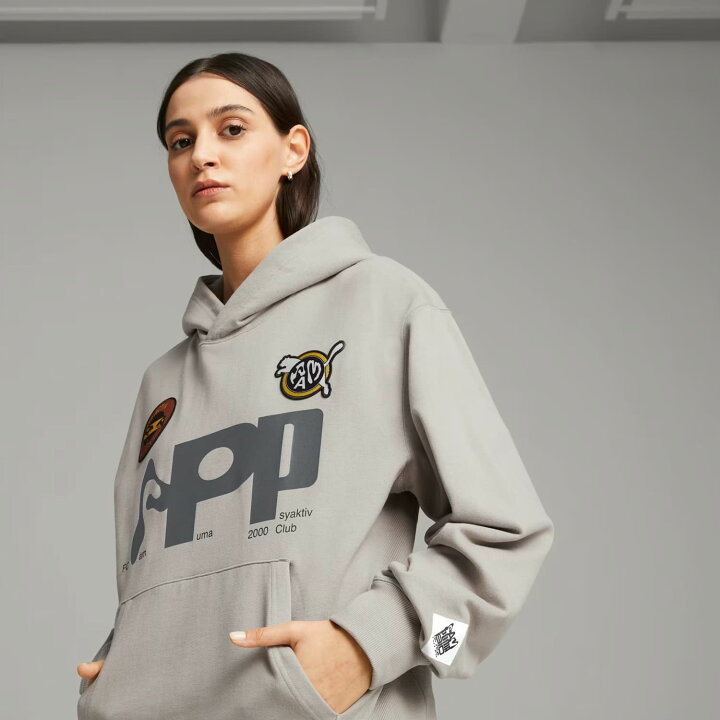 楽天市場】PUMA × P.A.M. / PERKS AND MINI | GRAPHIC HOODIE (GRAY 