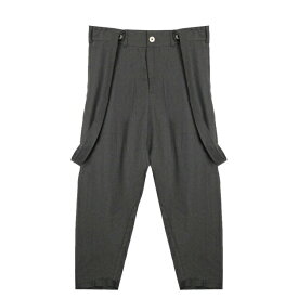 [最大90%OFF SALE] RABBITHOLE LONDON (ラビットホール) ENGINEERED PANTS (BROWN) [サスペンダー クロップドパンツ スラックス トラウザー メンズ レディース ユニセックス] [ブラウン]