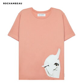 ROCHAMBEAU (ロシャンボー) CORE TEE (PEACH BEIGE) [Tシャツ カットソー アートワーク ロゴ グラフィック ブランド メンズ レディース ユニセックス] [ピーチ ベージュ]