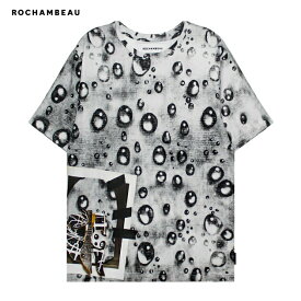 [最大90%OFF SALE] ROCHAMBEAU (ロシャンボー) CORE TEE (BUBBLE) [Tシャツ カットソー アートワーク ロゴ グラフィック ブランド メンズ レディース ユニセックス] [ブラック]