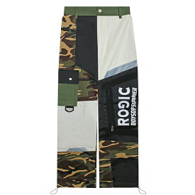 [最大90%OFF SALE] ROGIC × BOYS OF SUMMER (ロジック x ボーイズ オブ サマー) NYLON CARGO PANTS (KHAKI/CAMO) [カーゴパンツ ナイロンパンツ パネル カモフラージュ ロゴ グラフィック ブランド メンズ レディース ユニセックス] [カーキ/カモ]