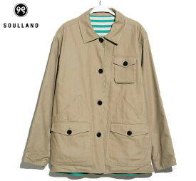 SOULLAND (ソウルランド) STEWART REVERSIBLE JACKET (GREEN) [ワークジャケット アウター リバーシブル ブランド メンズ レディース ユニセックス] [グリーン]