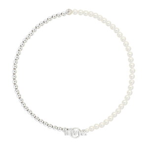 WWW.WILLSHOTT | FRESHWATER PEARL/SILVER .925 NECKLACE (PEARL/SILVER) ^ Wp[ p[lbNX 925Vo[ X^[OVo[ Rrl[V