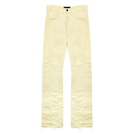 [最大90%OFF SALE] WIREMYMONEY (ワイヤーマイマネー) PASTEL SUNRISE FLARED DENIM (YELLOW) [フレア デニム パンツ ジーンズ シューカット メンズ レディース ユニセックス] [イエロー]