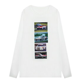 XYLK (シルク) SKYLINE R32 GT-R LONGSLEEVE T-SHIRT (WHITE) [スカイライン ロングスリーブ Tシャツ ロンT ロゴ グラフィック ブランド メンズ レディース ユニセックス] [ホワイト]