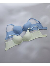 【SALE／50%OFF】【ノンワイヤー】ぷっくり上胸と背中すっきり BRAGENIC シンプル une nana cool ウンナナクール インナー・ルームウェア ブラジャー ブルー【RBA_E】[Rakuten Fashion]