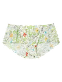 MADE WITH LIBERTY FABRIC 総レース ショーツ une nana cool ウンナナクール インナー・ルームウェア ショーツ ホワイト ブルー[Rakuten Fashion]