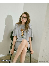 トムとジェリー * une nana cool なめらかふわふわプルオーバー&ハーフパンツセット une nana cool ウンナナクール インナー・ルームウェア その他のインナー・ルームウェア ブラック グレー【送料無料】[Rakuten Fashion]