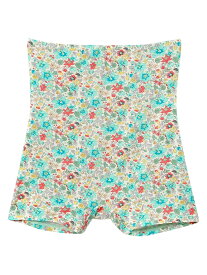MADE WITH LIBERTY FABRIC ハラマキ付きショーツ une nana cool ウンナナクール インナー・ルームウェア ショーツ イエロー レッド グリーン[Rakuten Fashion]