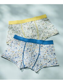MADE WITH LIBERTY FABRIC メンズパンツ une nana cool ウンナナクール インナー・ルームウェア ボクサーパンツ・トランクス グリーン イエロー レッド[Rakuten Fashion]