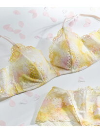 【ノンワイヤーブラ】MADE WITH LIBERTY FABRIC 364レース une nana cool ウンナナクール インナー・ルームウェア ブラジャー ベージュ ピンク[Rakuten Fashion]
