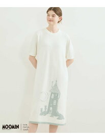 【SALE／30%OFF】【ムーミン】 MOOMIN * une nana cool なめらかふわふわワンピース une nana cool ウンナナクール インナー・ルームウェア パジャマ ホワイト【RBA_E】【送料無料】[Rakuten Fashion]