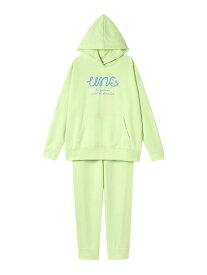 【SALE／40%OFF】「ちょっとかっこいい女の子」の裏毛フーディーパジャマ une nana cool ウンナナクール インナー・ルームウェア その他のインナー・ルームウェア グリーン【RBA_E】[Rakuten Fashion]