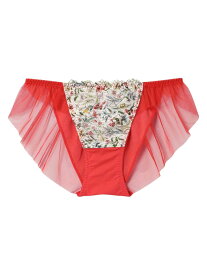 【SALE／20%OFF】MADE WITH LIBERTY FABRIC 【綿混】レースショーツ une nana cool ウンナナクール インナー・ルームウェア ショーツ レッド ピンク グリーン【RBA_E】[Rakuten Fashion]