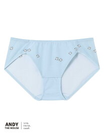 【SALE／30%OFF】MADE WITH ねずみのANDY 364シンプル une nana cool ウンナナクール インナー・ルームウェア ショーツ ホワイト ブルー【RBA_E】[Rakuten Fashion]