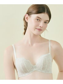 【ほわピタカップがバストに密着&まるむねキープ】ふゆうする 3/4カップブラジャー une nana cool ウンナナクール インナー・ルームウェア ブラジャー ベージュ ブラック[Rakuten Fashion]