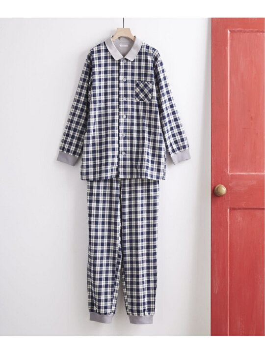 楽天市場 Rakuten Fashion Sale 50 Off ネル チェック パジャマ Une Nana Cool ウンナナクール インナー ナイトウェア ルームウェア その他 ネイビー レッド Rba E Unenanacool ウンナナクール