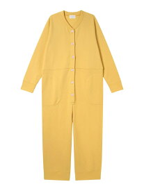 【綿100%】裏起毛オールインワンパジャマ une nana cool ウンナナクール インナー・ルームウェア パジャマ ホワイト グリーン イエロー【送料無料】[Rakuten Fashion]
