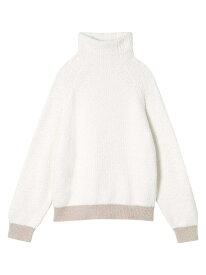 【SALE／30%OFF】カラーブロッキング タートルネックプルオーバー une nana cool ウンナナクール インナー・ルームウェア パジャマ ブルー ホワイト【RBA_E】【送料無料】[Rakuten Fashion]