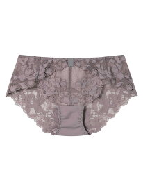 リボンブラレース 総レースショーツ une nana cool ウンナナクール インナー・ルームウェア ショーツ ブラウン ホワイト[Rakuten Fashion]
